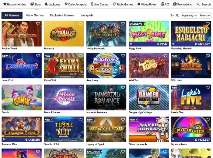 Rtg's 777 Casino slot games