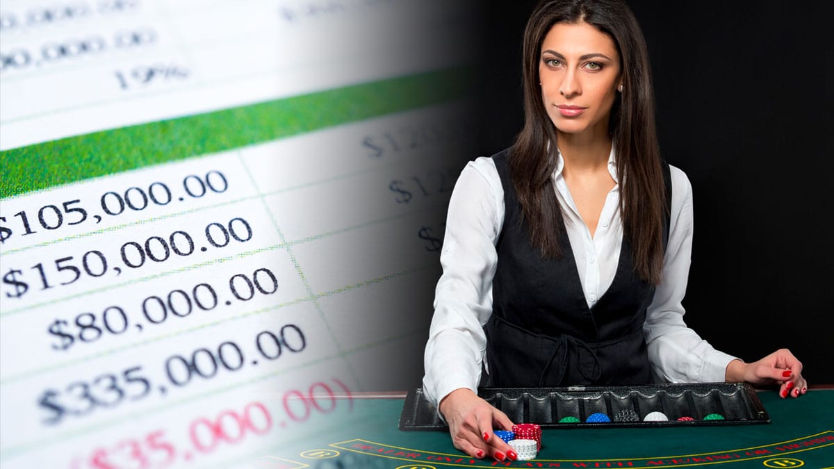 how much do casinos make a month?