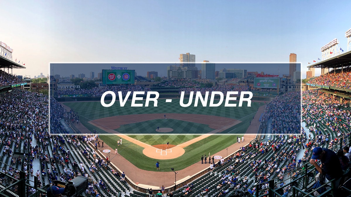 Over under betting baseball series las vegas odds to win the super bowl
