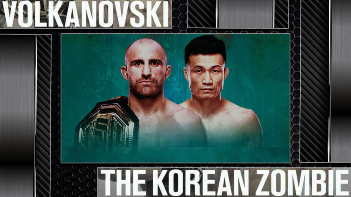 Volkanovski Vs The Korean Zombie Cage MMA Background