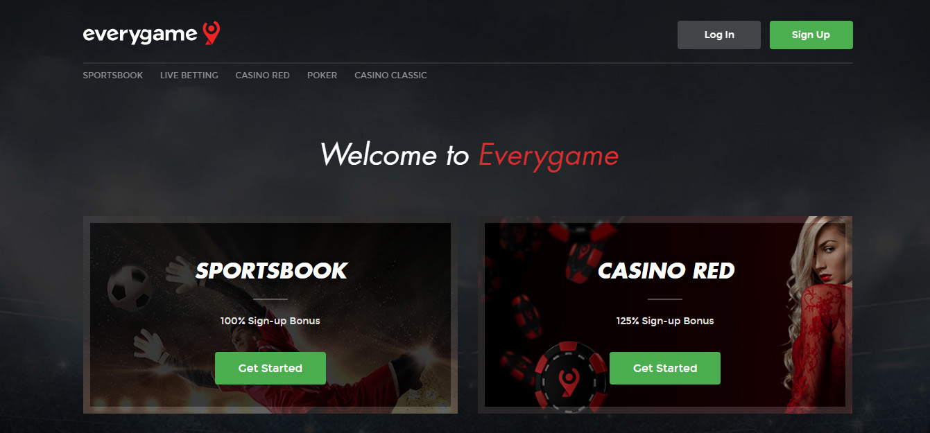 Everygame Homepage