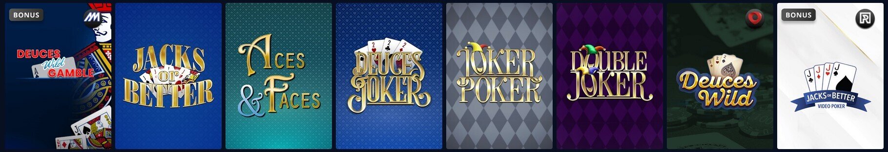 High Roller Casino Video Poker
