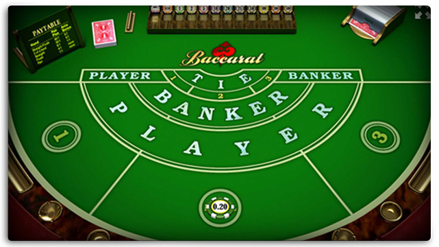 Baccarat Bets Tie Banker Player