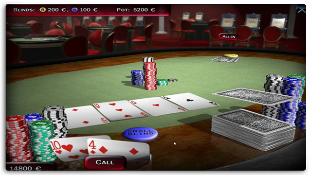 Online Poker Game 3D Model