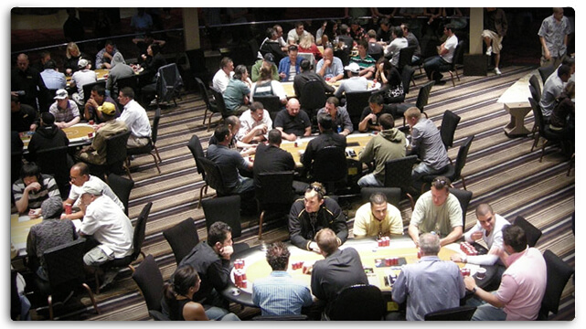 Poker Players Playing at the MGM Grand Poker Room