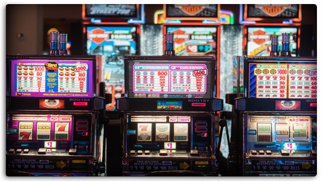Dollar Slot Machines in a Casino