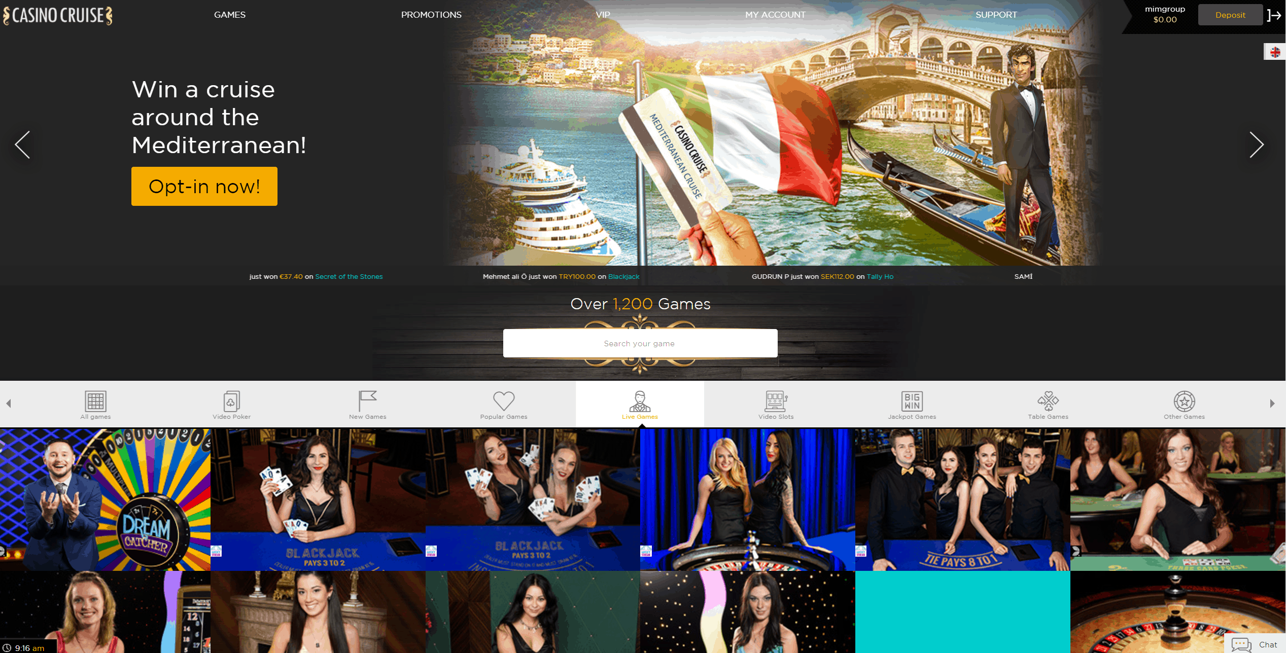 Casino Cruise Online